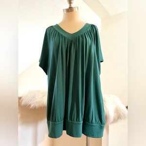 NWT 3X Teal Green Top